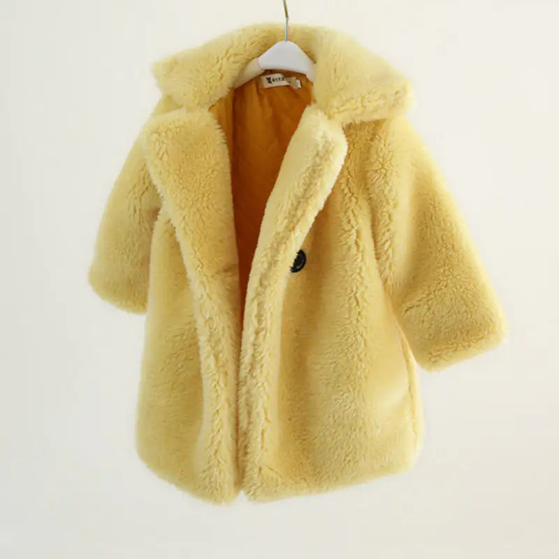 Big Kids Fur Coat In Autumn And Winter Coat